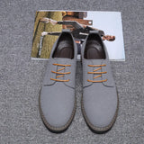 Zingj Men's Plus Size Frosted Casual Shoes Fashion British Lace Leather Shoes Men's Anti Velvet Shoes Wenzhou Shoes