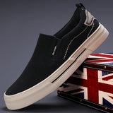 The Autumn Of 2025, The New Men's Shoes Casual Fashion Men's Canvas Shoes Daily Comfortable Flat Bottom Low-Top Shoes Men's Men's