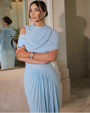 Spring And Summer Skin Retro Shawl Folding Feeling Straight Dress