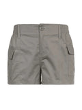 Vintage Low Rise Asymmetric Cargo Shorts- Outfit