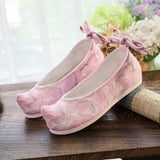 Zingj Shoes Hanfu Shoes Head Cloud Head Head Shoes Inside The Ancient Costume Flat Embroidered Cloth
