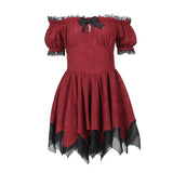 Autumn New Women's Wear Dark Style Elegant Slim Texture Fabric Shoulder Dress