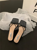 Small Cool Slippers Children 2025 Summer New Wear Daily Flat Bottom One Word Out Women's