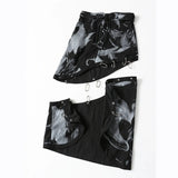 New Multi-Wearing Personalized Print Irregularly Cut Denim Splicable Detachable Skirt