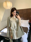 Xixi 2025 Autumn New White Standard Temperament Elegant Thousand Gold Wind Long-Sleeved Coat Cape Woman