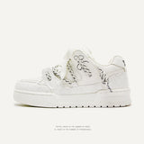 Shoes Homemade Niche Design Double Shoe Lace Bread Shoes Casual Men And Women Couple Shoes Men's Shoes Men's