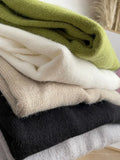 Autumn And Winter New Hot Round-Neck Sweater Women's Card With Loose Knitting
