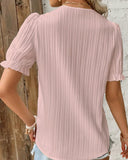 Summer New Holiday Fashion Hollow Short-Sleeved Women's
