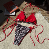 2025 New Sexy Leopard Colorimeter Swimsuit
