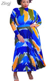 Pieces Set Short Sleeve Tops Skirt Sexy Spring Fashion Women Sets 2023 Female Floral Print Elastic Waist Long Pleated