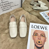 Shoes Women Soft Leather Shoes 2025 New Leisure Flat Sole Single Shoe One Foot Pedalle Shoes On The Feet Of Muller