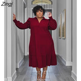 Size 5XL Women Shirt Dress Solid Color Turn-down Collar Summer Midi Dress Lady Casual Loose Irregular Beach Dress Vestidos 211-1-Outfit
