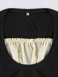 Square collar Lace Crop Top- Outfit