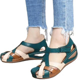 2025 Women's Sandals Line Light Soft Base Large Cross-Holding Round Head And Sandals