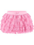 Anti-Permeable Multi-Layer Cake Stacked Short Skirt Hot Trousers Hot Girl Sexy Fashion Lace Skirt Sexy