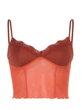 Sheer Mesh Fungus Cami Top- Outfit
