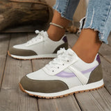 Casual Shoes Women's New Round Head Tie With Color Mesh Sports Shoes In The Summer Of