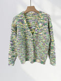 Zingj Waxy Thick Color Knit Cardigan Autumn New Seahorse Hair Short Sweater Coat Small Jacket Sweet