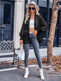 Autumn / Winter Fashion New Women's Casual Solid Color Loose Play Jacquard Cardigan