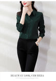 Senior Sense Stripe Shirt Female Light Ripe Wind Design Sense Minority Professional Temperament High-End Long Sleeve