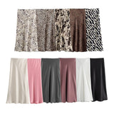 Women's Clothing INS Explosive Silk And Hymn Multi-Colored Half-Body