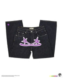 Wide-Legged Jeans Men's Fashion Black Baggy Jeans Men's Rap