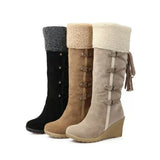 Large-Size Slopes And Snow Boots In Autumn And Winter 2025 Wish High-Heeled Women's