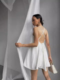Women's Beach Dress Casually Bare Back Short Summer Sling Dress