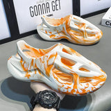 Hole Shoes Men's Summer Breathable Sandals Fashion Slippers Couple Outdoor Casual Beach