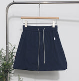 Design-Sensitive Niche Dress Half-Dress Woman Tight Waist A Trouser Skirt Open Fork Quick Dry Casual Skirt