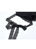 Slim Summer Women Denim Shorts 2023 New Gothic Black High Waist Short Jeans Y2K Streetwear Female Lace Up Bandage Hot