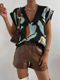 Collared Threaded Silk Sweater Temperament Fashion Knitted