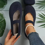 2025 New Women's Shoes Casual Round Head Mother Shoes Socks Soft-Soled Sports Women's