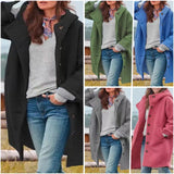 Autumn And Winter Station Long Hair Women's Coat Multi-Color Multi-Code Hooded Coat Outdoor