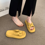On The Foot Feeling Thick Bottom To Increase The Cool Slippers Women's Summer Wear Women's Shoes 2025 New Non-Tired Leisure