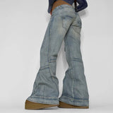 Seamed Pocket Straight Leg Cargo JeansOutfit