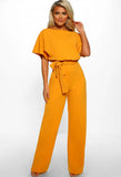 Women's Summer Button Lace-up Short-sleeved