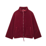 Explosion Women's Street Fashion With Loose Zipper