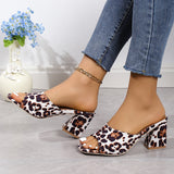 New Water Drill Side With Cool Towed Red Black Pointed Thin Heel Half-Slippers Women's High
