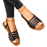 Sandals 2025 New Korean Version Of Women's Summer Fashion Weaving Beach Women's Sandals
