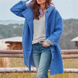 Autumn And Winter Station Long Hair Women's Coat Multi-Color Multi-Code Hooded Coat Outdoor