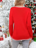 And Winter New Knitwear Christmas Letter Long-Sleeved Collar Collar Sweater Female