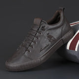 The Autumn Of 2025, The New Low-Help Casual Leather Shoes Lazy Shoes Are Tight And The Embroidered Men's Men's Shoes Are Korean Men's