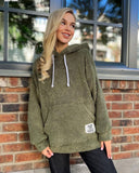 New Flannel Loose Hooded Long-Sleeved Woolen