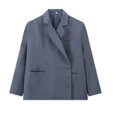 And Autumn Women's Loose Casual Blazer Jacket Temperament Commuting Suit