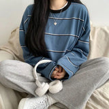 Vintage 90's Striped Oversized Long Sleeve TeeOutfit