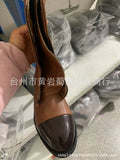 And Winter New Flat Bottom With Martin Boots Women Hot 43 Yards Pointed Patent Leather Splicing Side And Medium