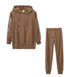 Spring Women's Clothing Hot Fashion Casual Pure Stripe Two Sets Of Sportswear Women's