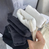 Zingj Of The Super Advanced Rice White Straight Leg Jeans Female High Waist Small Nine Points Cigarette Pipe Pants And Velvet And