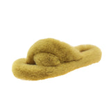 Slippers Women Wear Net Red Code 2025 New Autumn And Winter Warm Wear Cross Fur